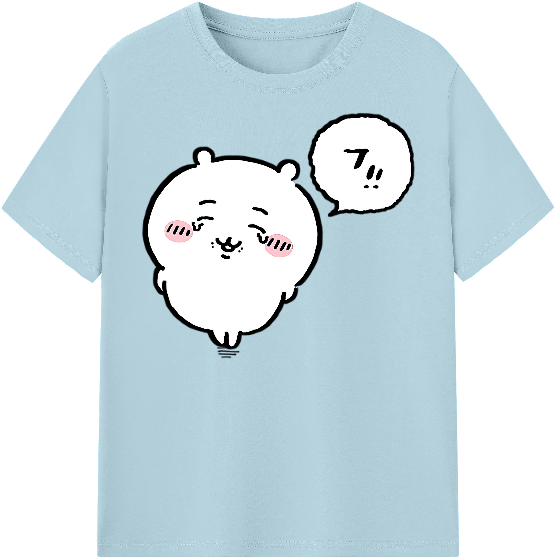 （画像用） ちいかわ ちいかわ Chii-kawa chiikawa 綿100％半袖Tシャツ（フロントプリント）